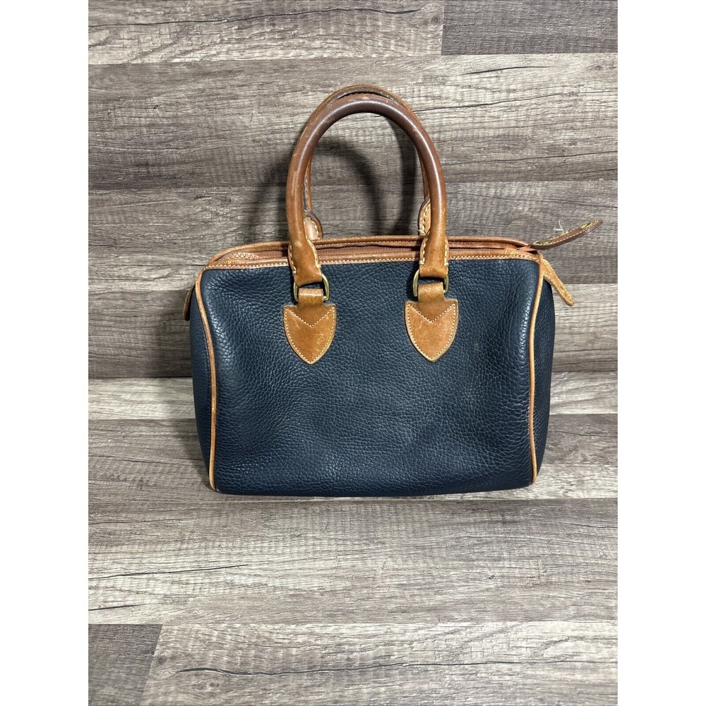 Vintage Dooney and Bourke Boston Bag Pebbles Black Classic Leather